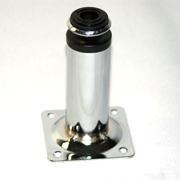 Ножка 30*100 хром, на металлической  площадке (уп.-100шт)