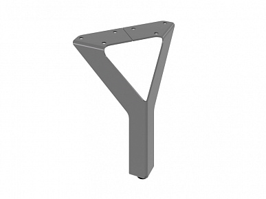 Опора для мебели H-150мм, серая регулируемая Гамма пр-во Россия (уп.-20шт)