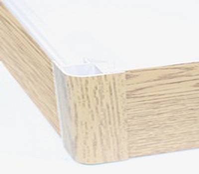 Угол для цоколя 90гр Дуб Светло-Серый Н100мм(пр-во Россия)