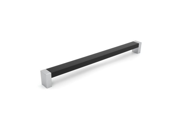 Ручка-скоба Пластик С18 224мм, металлик/Венге (уп.-150 шт.) 