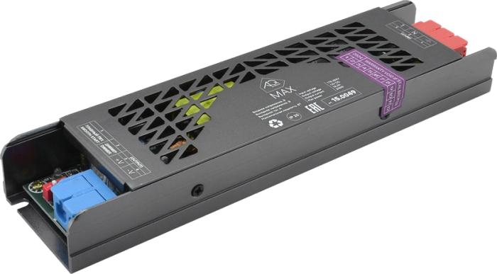 Блок питания для светодиодной ленты 220V/12B IP20 200W металлич.вент.корпус MAX AQ