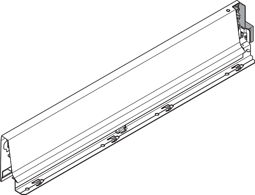 Царга М TANDEMBOX 500мм,серый, левая BLUM
