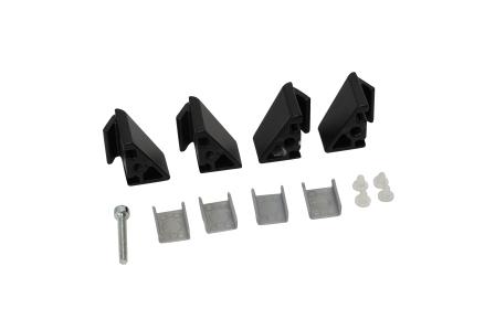 Верхняя часть полкодержателя, матовый черный STILOS Италия (2шт в компл)