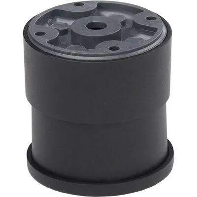 Опора рег пластик H 60-80 мм D=60 черная (круглая) В-04