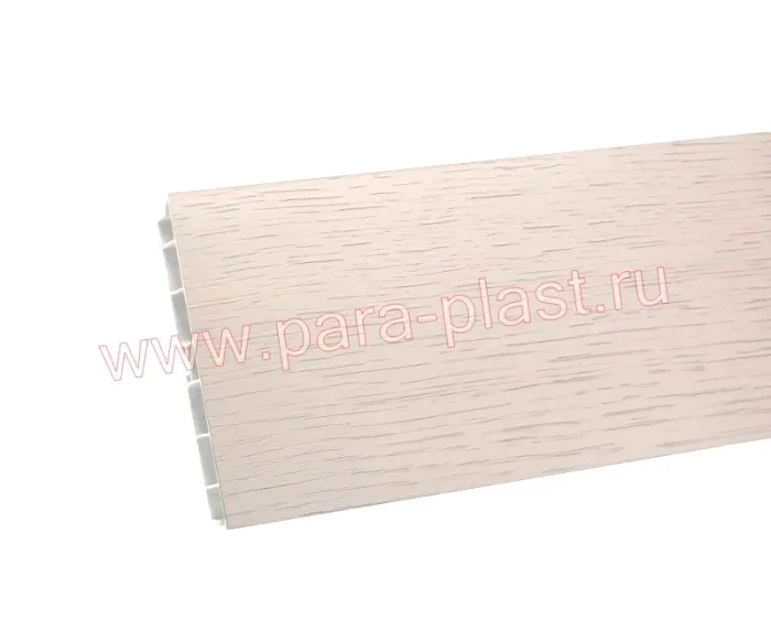 Цоколь Дуб Светло Серый пластиковый h=100мм/4м(пр-во Россия)