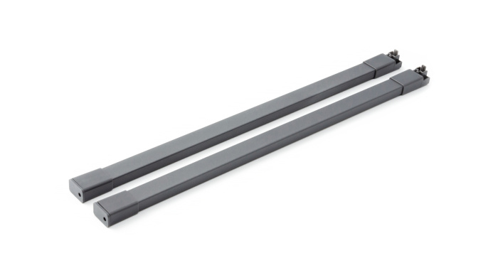 Рейлинг прямоугольный для ящика СТАРТ SB08 , 450мм графит BOYARD