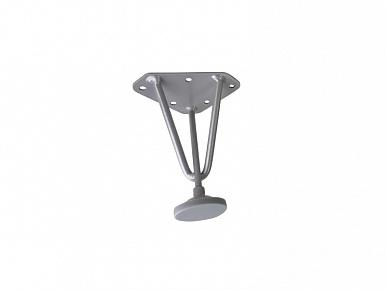 Опора для мебели Н-100 металлик регулируемая усиленная 9006, пр-во Россия