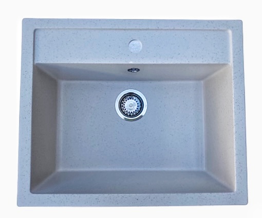 Мойка 610*500 квадратная 011 Светло-серый