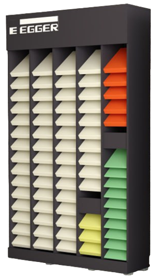 Реклама EGGER Стенд для образцов WT А4 EDC24+ Эггер(297*210*12)