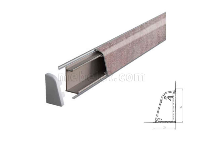 2927/Верона Плинтус TwinC 4,2м SLOTEX