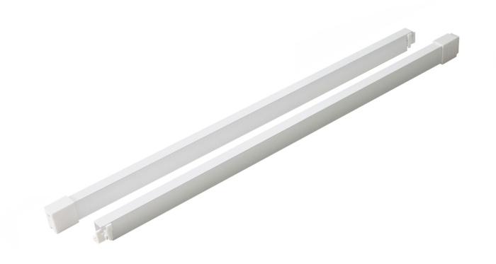 Рейлинг прямоугольный для ящика СТАРТ SB08 , 450мм белый BOYARD