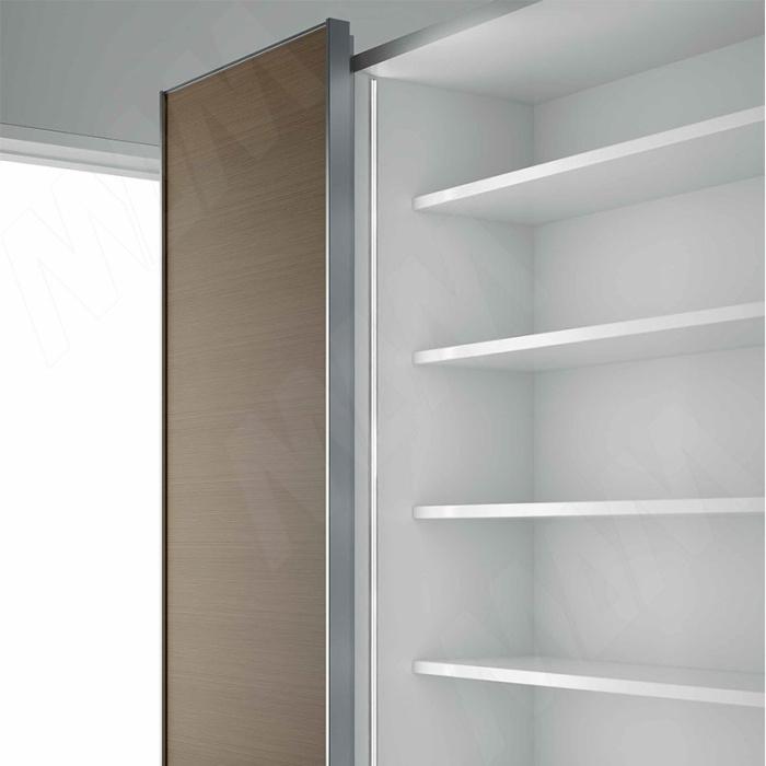 Профиль угловой для выпуклого рассеивателя наклонный FM4, черный 26х13мм, L-3000 