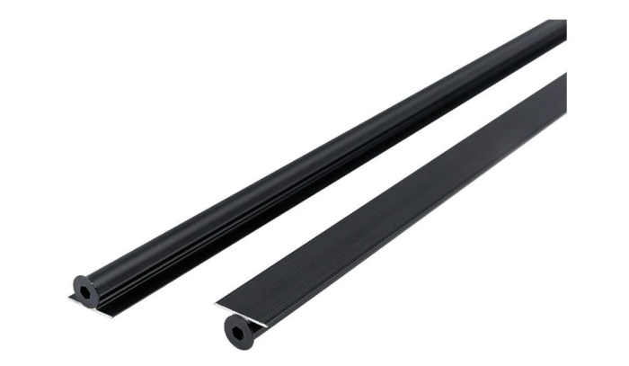 Выпрямитель фасада врезной декоративный LINER 01 2000-2400 мм черный AQ 