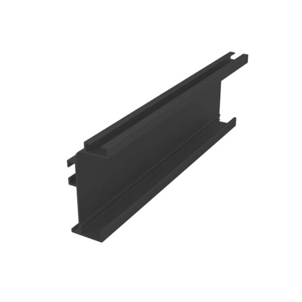 Ручка-профиль GOLA горизонт. L-обр 4,2 м + рассеиват 2шт, черный муар LED PREMIAL