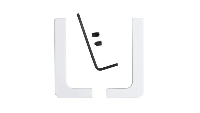 Комплект закрытых заглушек 051GOLA профилю L (лев+прав), белый BOYARD