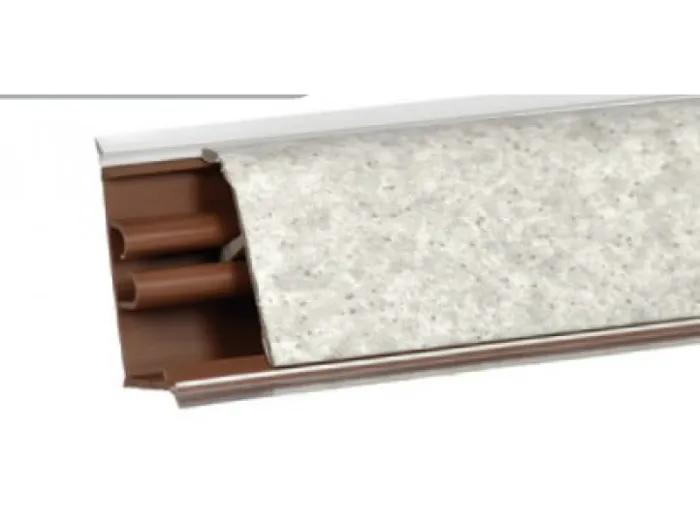 Плинтус Берилл(семолина серая) 3,0м KORNER