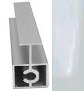 АЛ Белый глянец Рамка средняя 6м (к узкой системе) МП