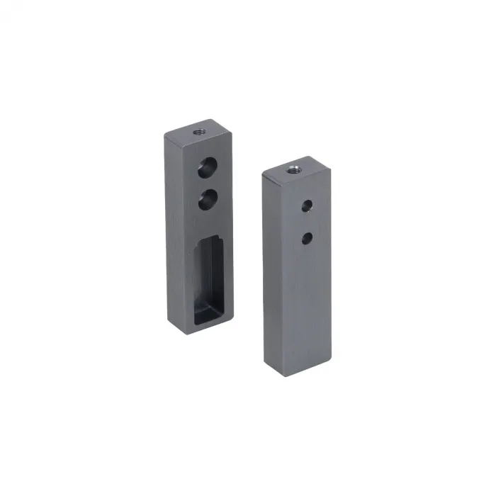 Штангодержатель прямоуг. концевой FAME1 Графит браш (2 шт компл)