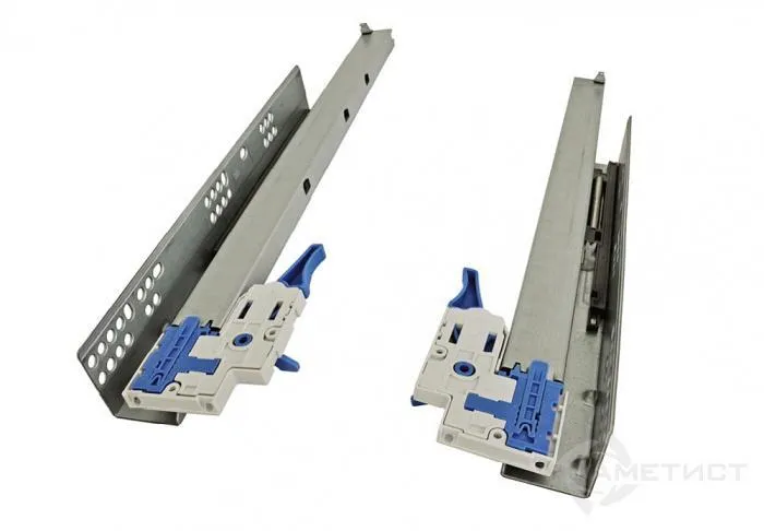 Направляющие скрытый монтаж полного выдвижения 500мм+клипсы с 3D регулир-кой JET