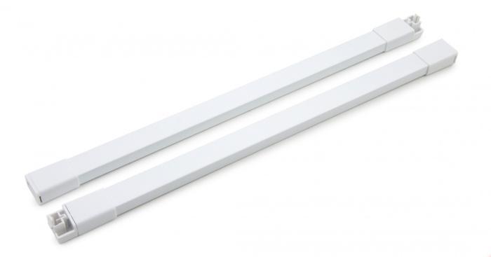 Рейлинг прямоугольный для ящика СТАРТ SB08 , 400мм белый BOYARD