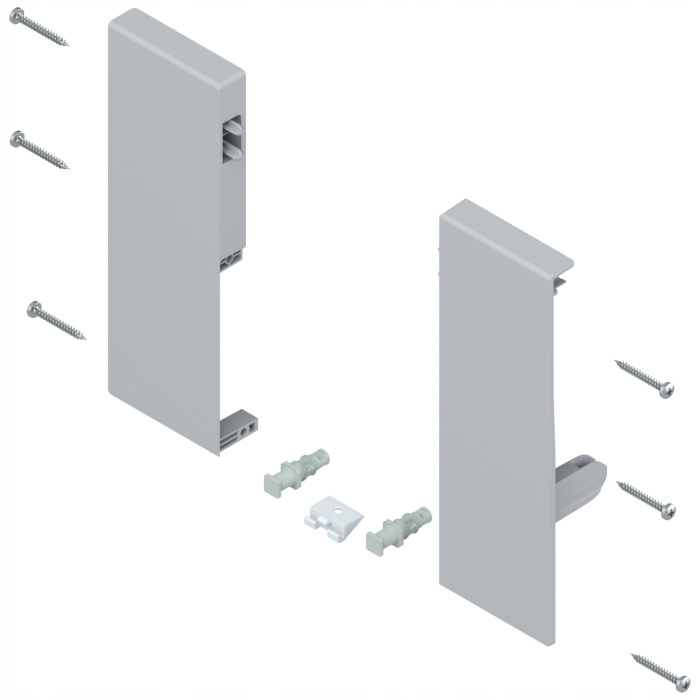 Держатель передней панели  TANDEMBOX H=167мм (C) левый правый белый ZIF.74C0 FRO BLUM 