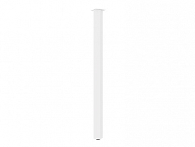 Опора 720мм,D=50мм квадратная, белая регулируемая пр-во Россия