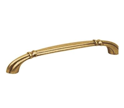 197Z Ручка-скоба мебельная L128мм, замак античная бронза Валенсия JET