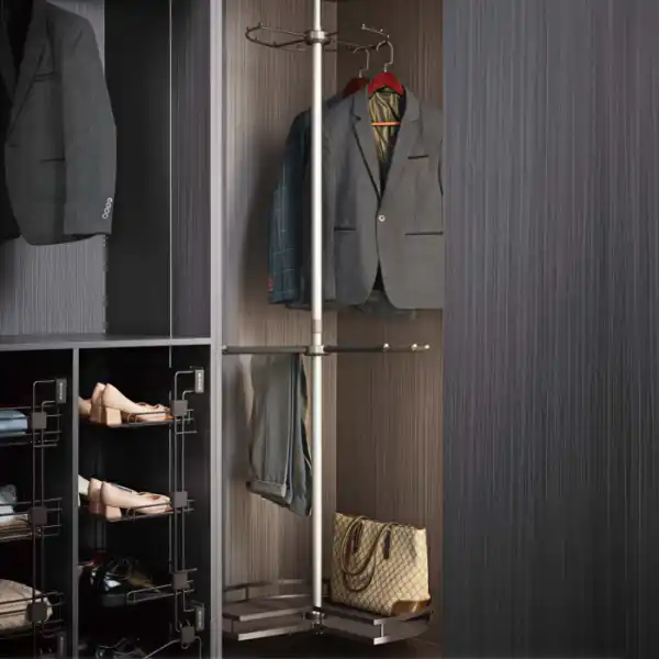 Стойка вращающаяся для одежды Unihopper,3-х уровневая в базу 800мм, Moka