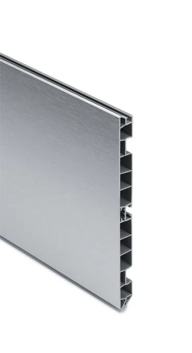 Цоколь Алюминий пластиковый h=150мм/4м SCLIM