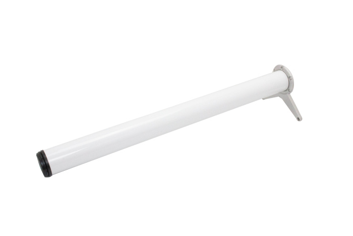 Опора 710мм,D=60мм усовое крепление белая, Китай