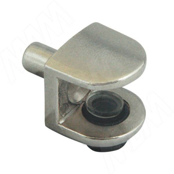 Полкодержатель для стеклянных полок толщиной 5-8 мм, со штоком, никель PERMO Италия