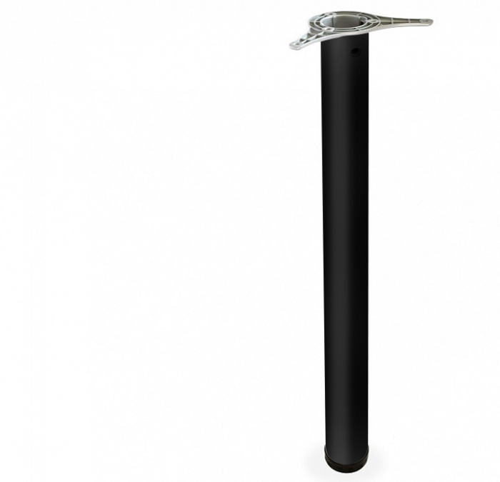 Опора 710мм,D=60мм усовое крепление черная, JET