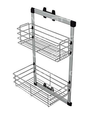 Корзина для белья боковая на раме два яруса , GTV