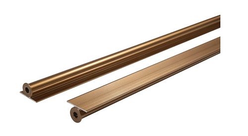 Выпрямитель фасада врезной декоративный LINER 01 2000-2400 мм медь AQ 