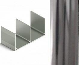 АЛ Серебро ГЛЯНЕЦ верхняя направляющая 6м МП