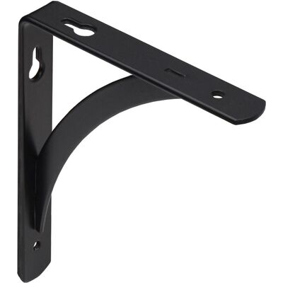 Полкодержатель угловой Комета черный, 150*120 мм, AKS Китай