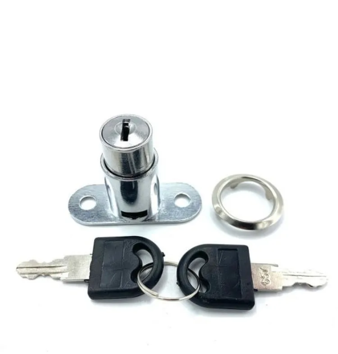 Замок 105 ZCP хром для раздвижной двери нажимной