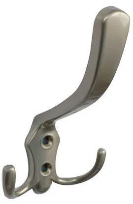 302K/585NA Крючок мебельный трехрожковый, матовый никель JET