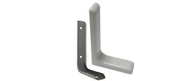 Консоль с накладкой L180мм, белая JET (уп.-100шт)