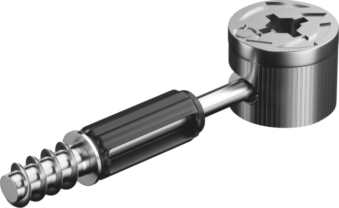 Стяжка эксцентриковая D15мм (стяжка+шток) для ДСП 16мм  AQ