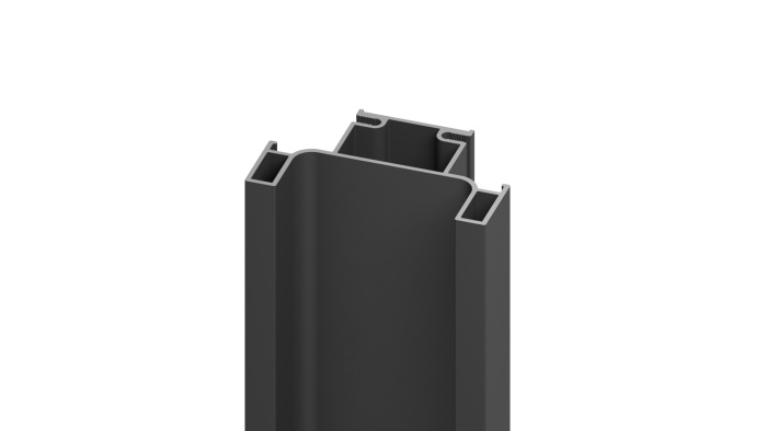 Ручка-профиль GOLA  для вертикальных баз С-обр 3м черный матовый BOYARD (20)