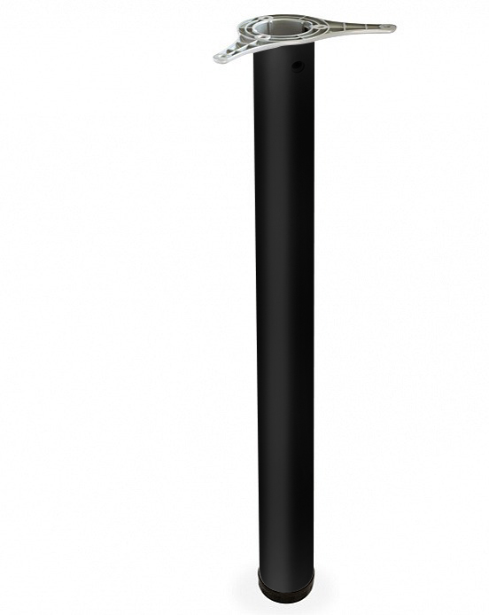 Опора 820мм,D=60мм усовое крепление черная, JET