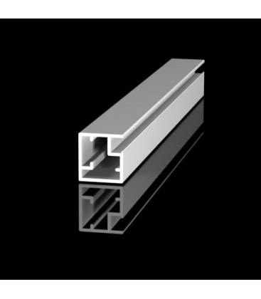 Профиль алюминиевый для фасадов узкий (хром матовый) 3м 