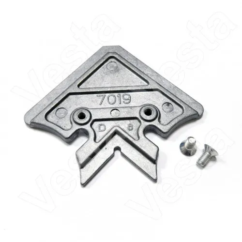 Крепежный уголок с винтами к профилю широкому ALP2008 ( в комплекте 4 угол.+8 винт) силумин