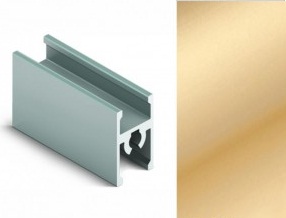 АЛ Матовое золото роз. Рамка средняя под винт 6м, анод МП