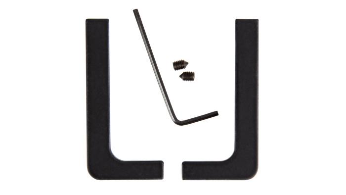 Комплект закрытых заглушек 051GOLA профилю L (лев+прав), черный матовый BOYARD