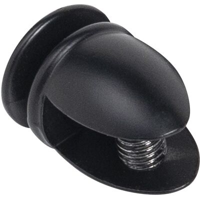 Полкодержатель для стекла АК 133 (6- 8мм), черный мат AKS