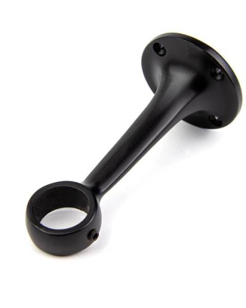 Трубодержатель сквозной, не регулируемый, с фиксирующим винтом, черный