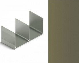 АЛ Матовая шампань темная Верхняя направляющая 6м МП