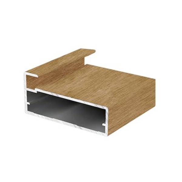 Профиль алюминиевый для фасадов широкий (латунь браш) 6м ALP 2008